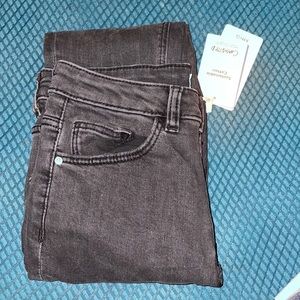 NWT Mango Girls XS  Dark Gray Tall Skinny Jeans